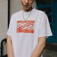 TRAIN TICKET TEE - WHITE