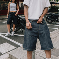 RAW DENIM JORTS