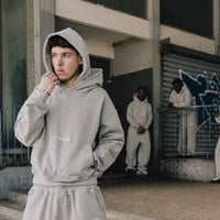 DOUBLE HOODIE - GREY