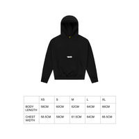 DOUBLE HOODIE - BLACK