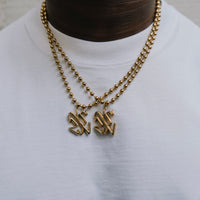 VSZN 3D BALL CHAIN - GOLD