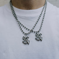 VSZN 3D BALL CHAIN - SILVER