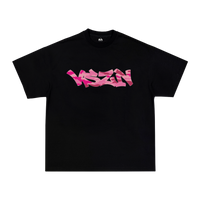 PINK CAMO TEE - BLACK