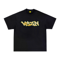 YELLOW CAMO TEE - BLACK