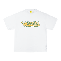 YELLOW CAMO TEE - WHITE