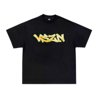 YELLOW CAMO TEE - BLACK